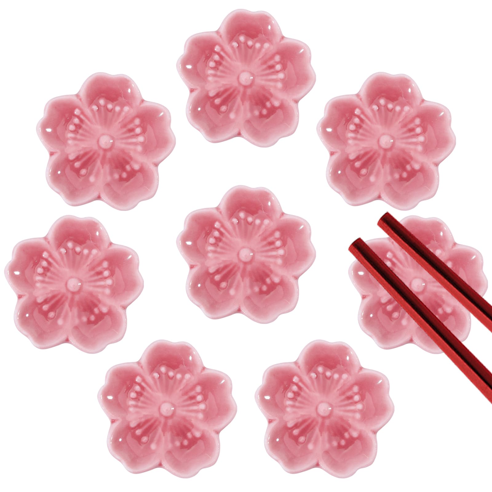 Amazon.com: GLOBLELAND 8 Pcs Pink Cherry Blossom Chopsticks Holder